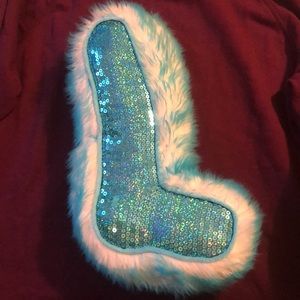 Sequins “L” Pillow